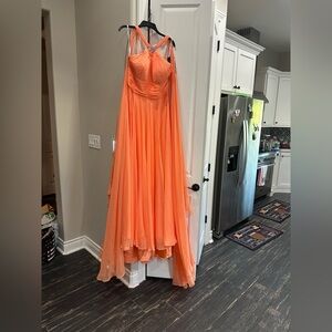 Sherri Hill Vibrant Orange Dress